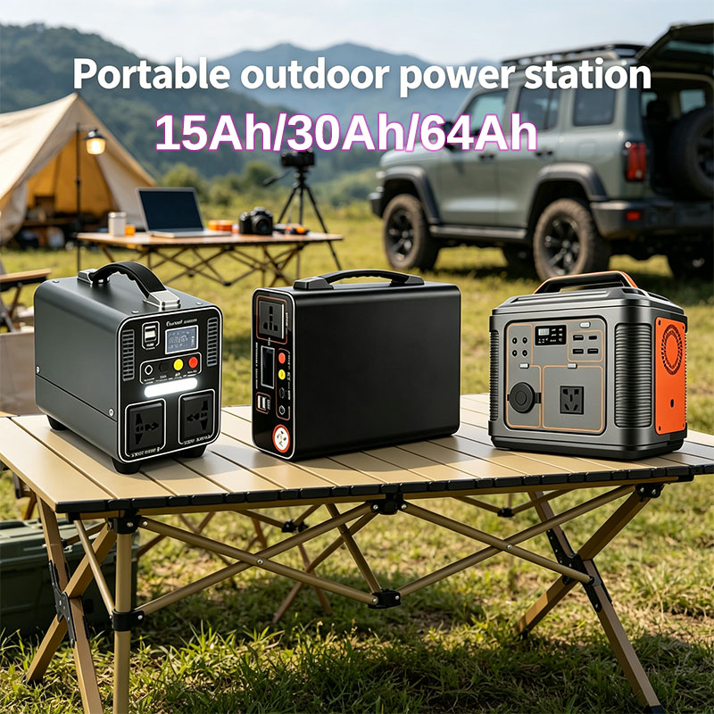 Outdoor Power Adapter Usb C - สถานีพลังงานแบบพกพา 300W 220V แหล่งจ่ายไฟสำรองพลังงานสำหรับใช้งานกลางแจ้ง 15Ah/30Ah/64Ah พาวเวอร์แบงค์ฉุกเฉิน