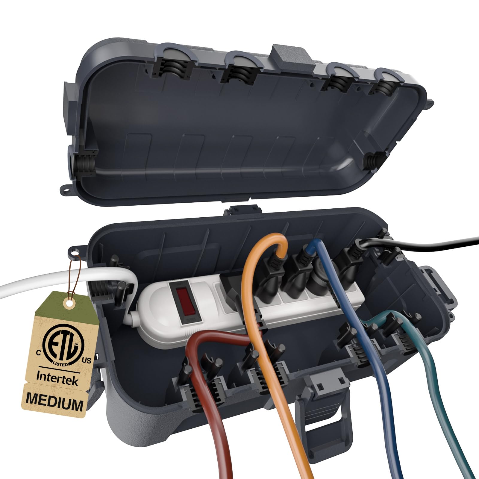 กล่องครอบสายไฟต่อพ่วงกันน้ำสำห - Outdoor Use Power Strip บทวิจารณ์และราคา