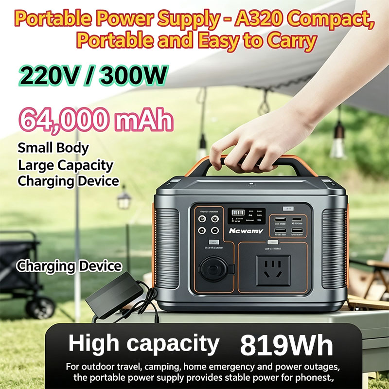สถานีพลังงานแบบพกพา 300W 220V  - Outdoor Power Adapter Usb C บทวิจารณ์และราคา