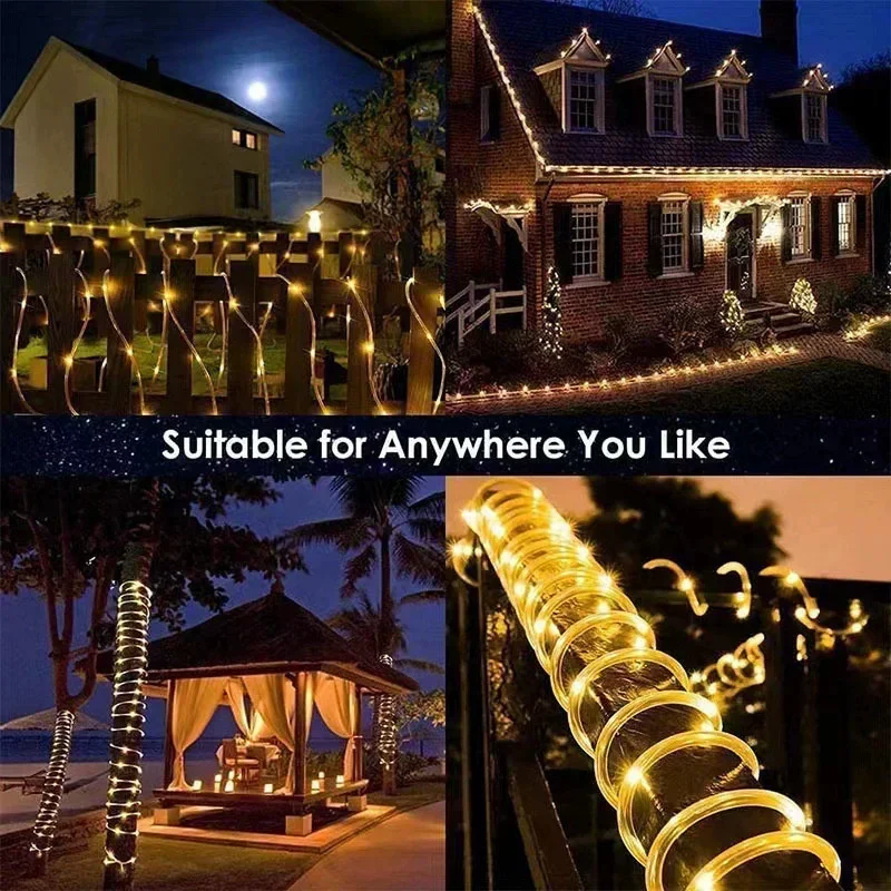 ไฟเชือกพลังงานแสงอาทิตย์ ไฟ LE - Outdoor Power Strip Weatherproof บทวิจารณ์และราคา